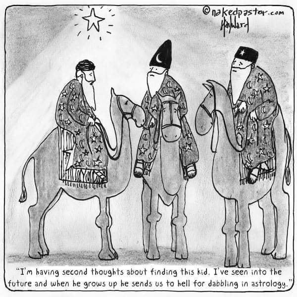 The Wise Men and Astrology Digital Cartoon