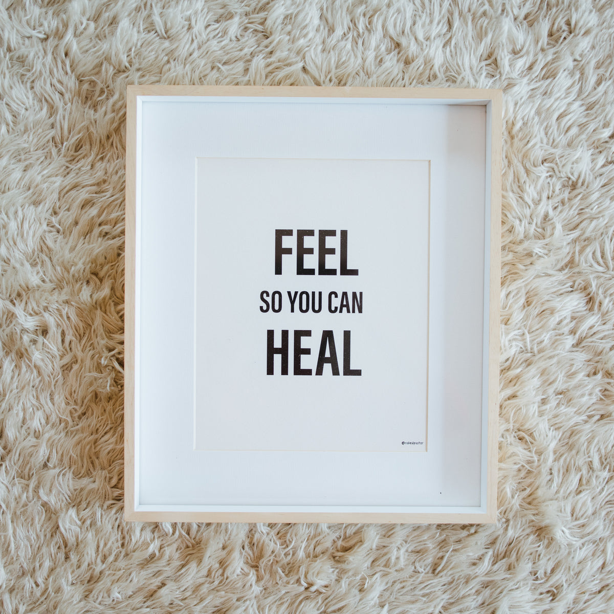 Feel So You Can Heal - Off-White - by nakedpastor