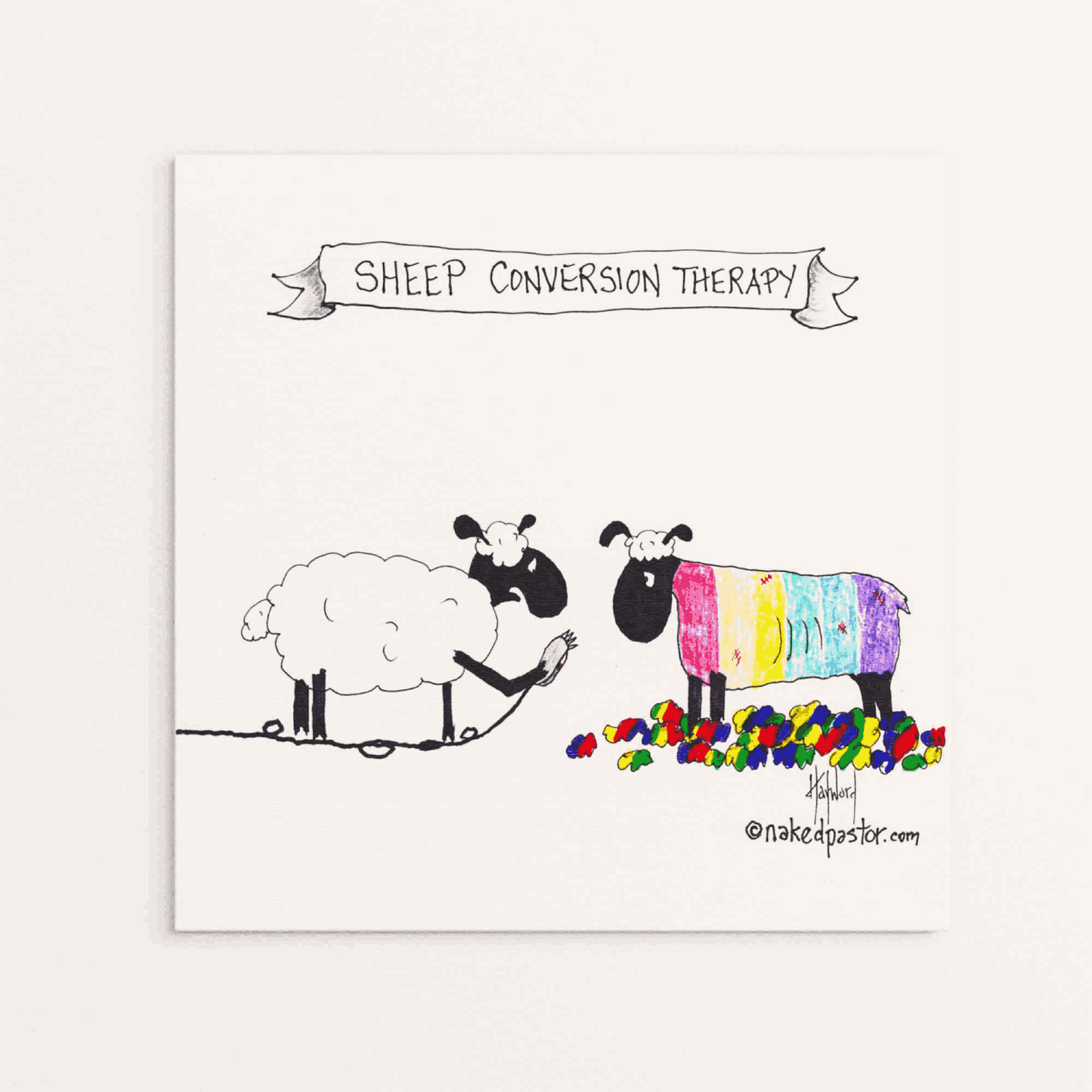 Sheep Conversion Therapy Print