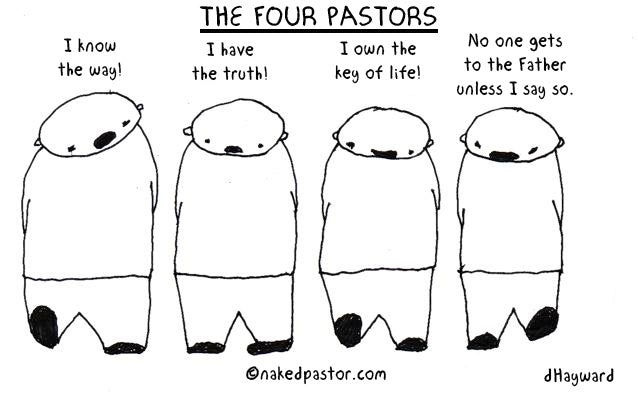 4 Pastors Digital Cartoon - by nakedpastor