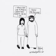 A Church That Accepts Digital Cartoon - by nakedpastor