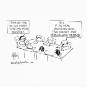 Inclusive Church Digital Cartoon - by nakedpastor