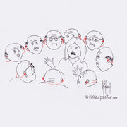 A Woman Testifies Digital Cartoon - by nakedpastor