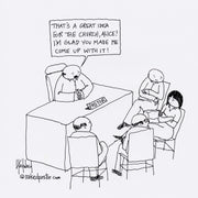 A Woman's Idea Digital Cartoon - by nakedpastor