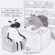 Attacked by a Wolf Digital Cartoon - by nakedpastor