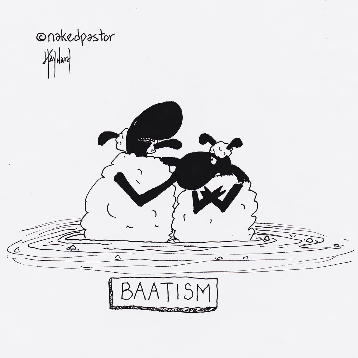 Baatism Digital Cartoon - by nakedpastor
