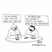 Being Gay Acting Gay Digital Cartoon - by nakedpastor
