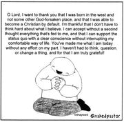 Believer by Default Digital Cartoon - by nakedpastor