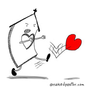 Boot the Heart Digital Cartoon - by nakedpastor