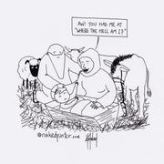 Born in a Stable Digital Cartoon - by nakedpastor