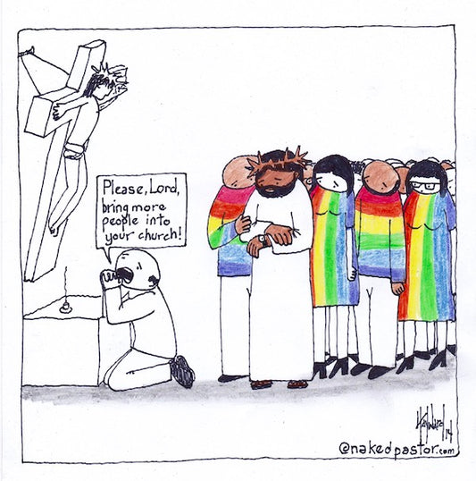 Bring In More People Cartoon Print