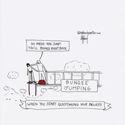 Bungee Jumping Digital Cartoon - by nakedpastor