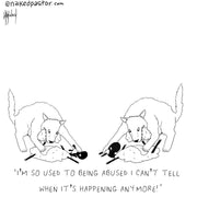 Can't Tell Anymore Digital Cartoon - by nakedpastor
