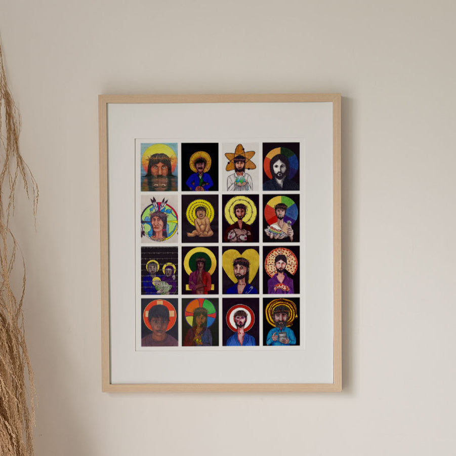 Christ Collage Print-Queer Christian Art Prints-nakedpastor