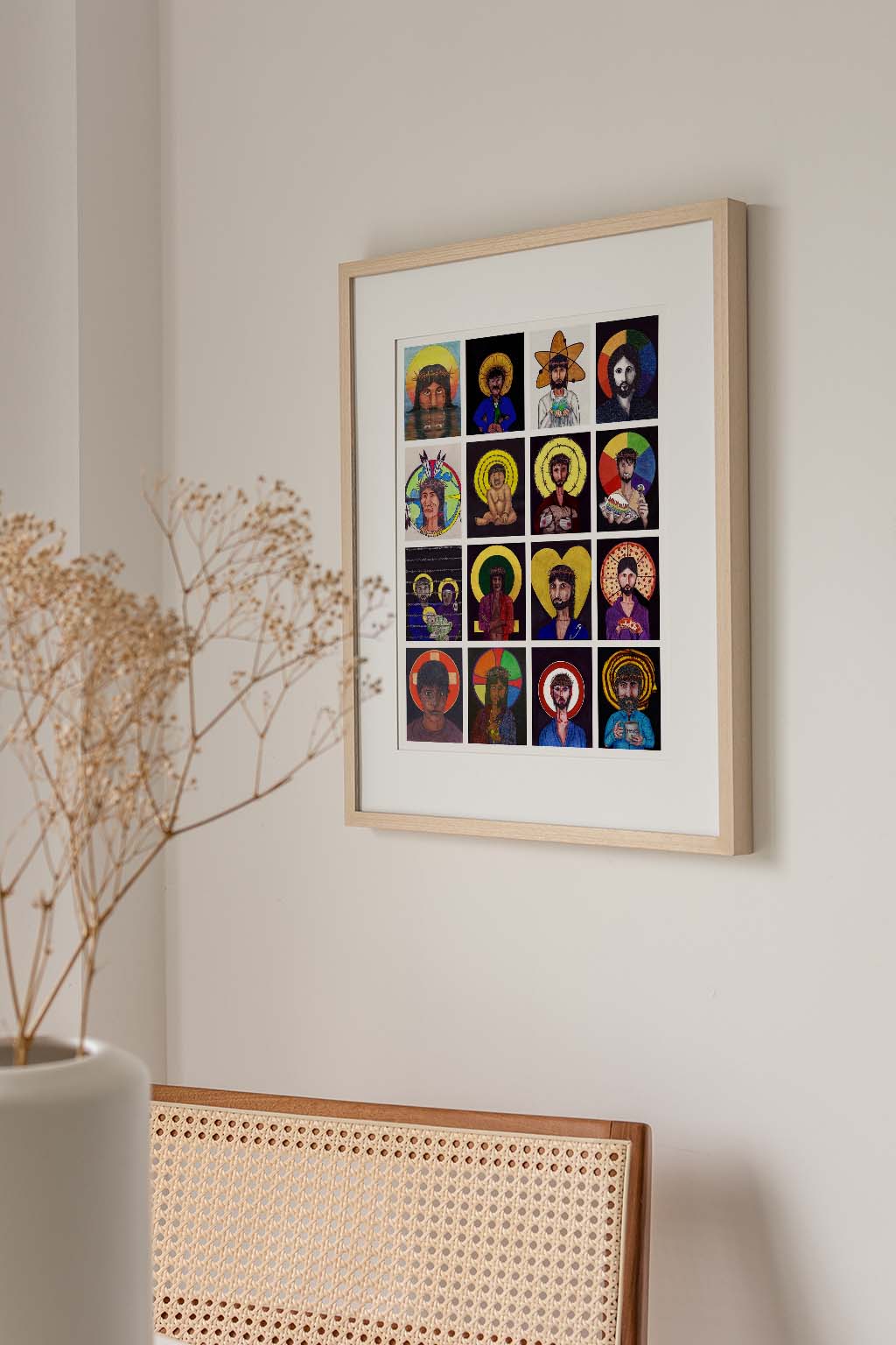 Christ Collage Print - by nakedpastor