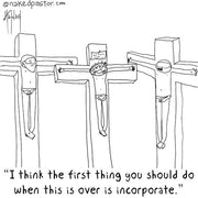 Christ Incorporated Digital Cartoon - by nakedpastor