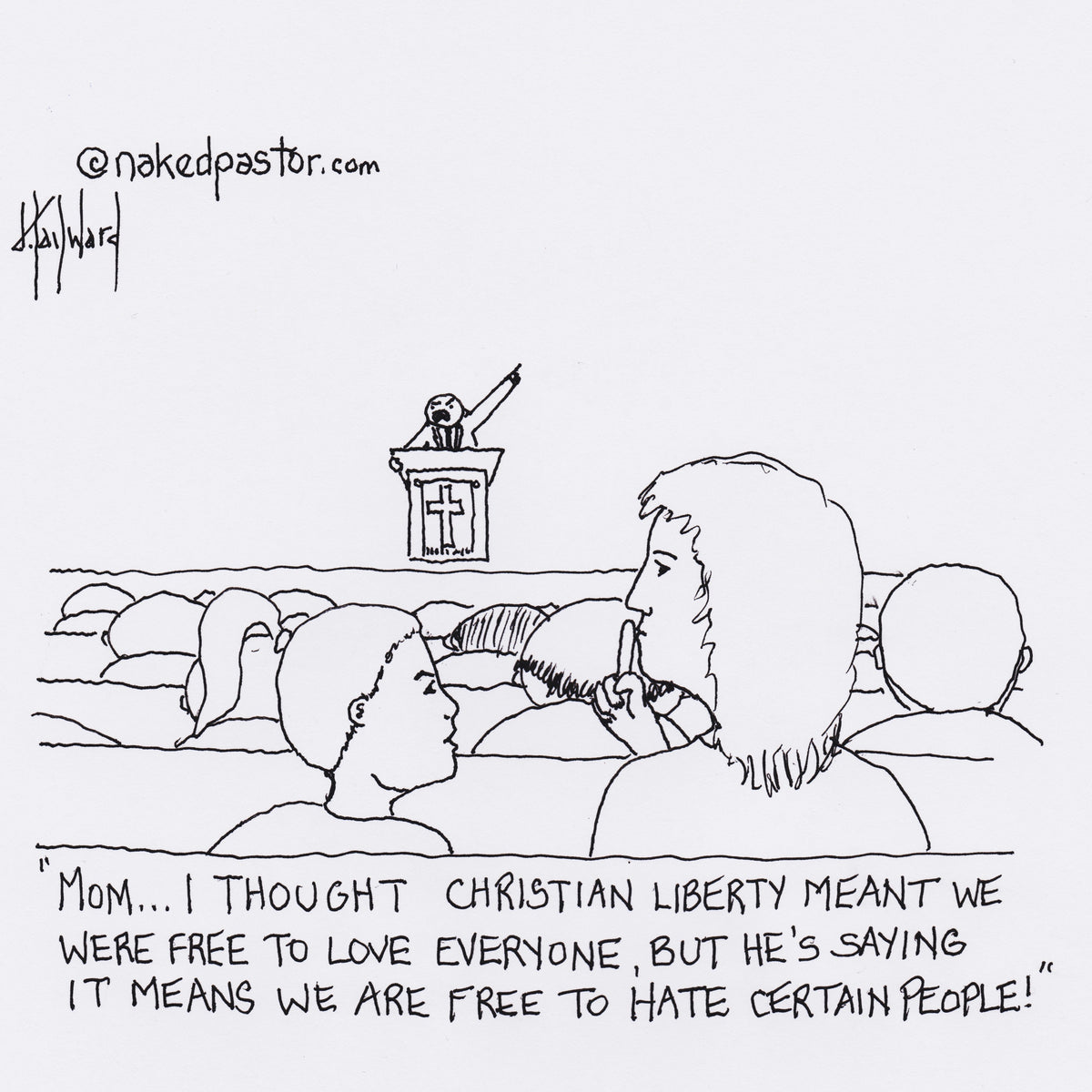 Christian Liberty Digital Cartoon - by nakedpastor