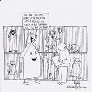 Church Picks Satan Digital Cartoon - by nakedpastor