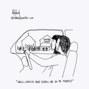 Church or Coffee Shop Digital Cartoon - by nakedpastor