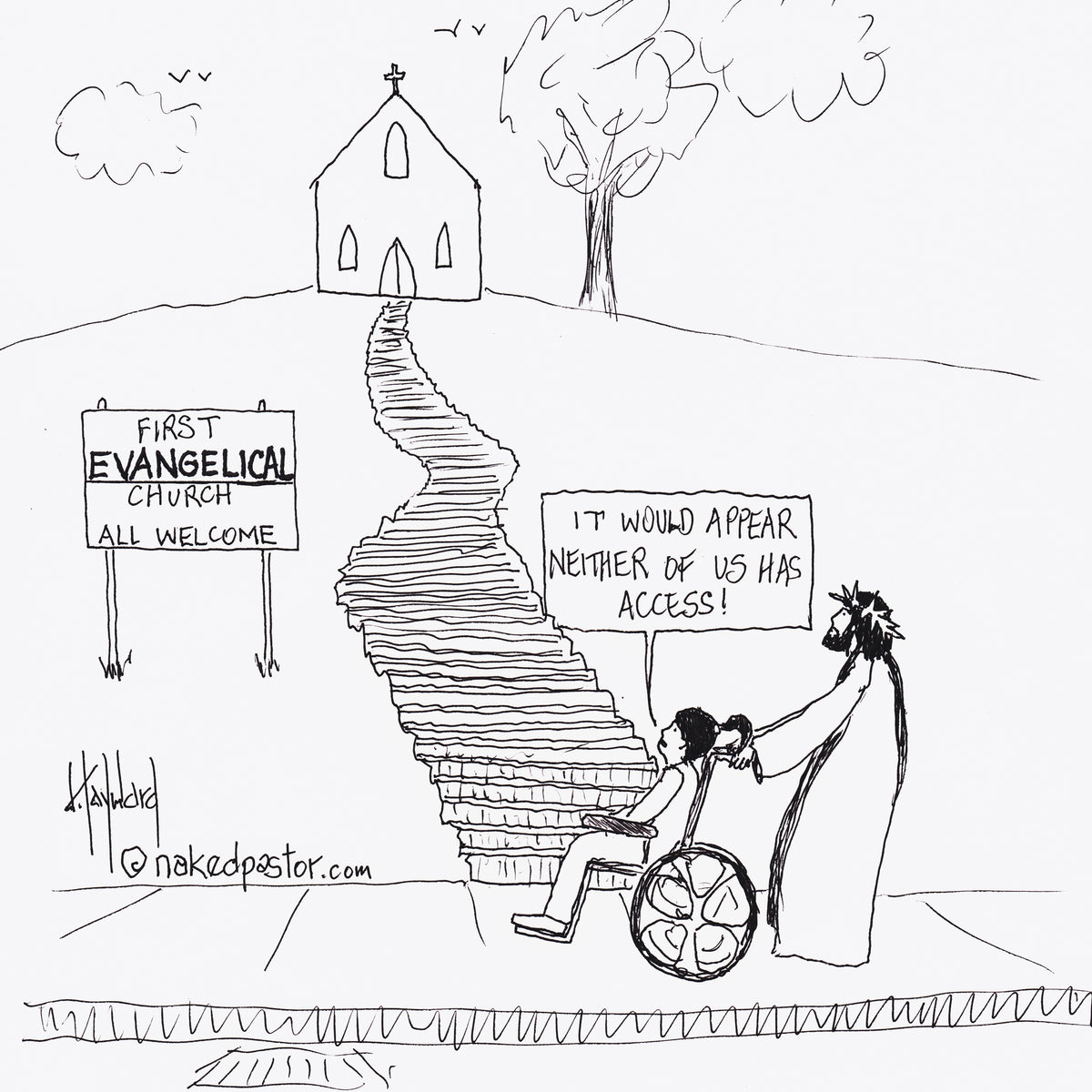 Access Digital Cartoon - by nakedpastor