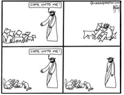 Come Unto Me Digital Cartoon - by nakedpastor