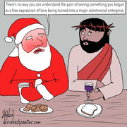 Christmas a Commercial Enterprise Digital Cartoon - by nakedpastor
