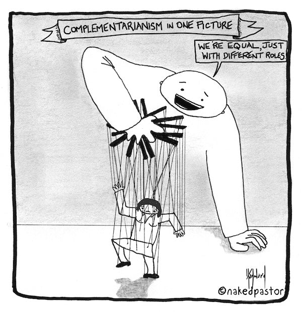 Complementarianism in One Picture Digital Cartoon