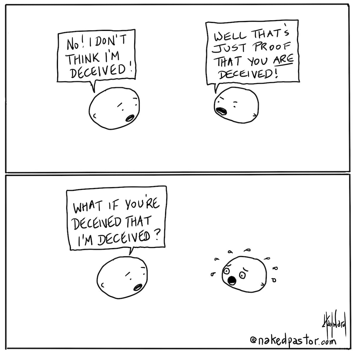 Deceived Digital Cartoon
