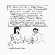 Difficult Struggle with Deconstruction Digital Cartoon - by nakedpastor