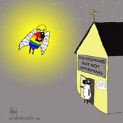 Divine Intervention Digital Cartoon - by nakedpastor