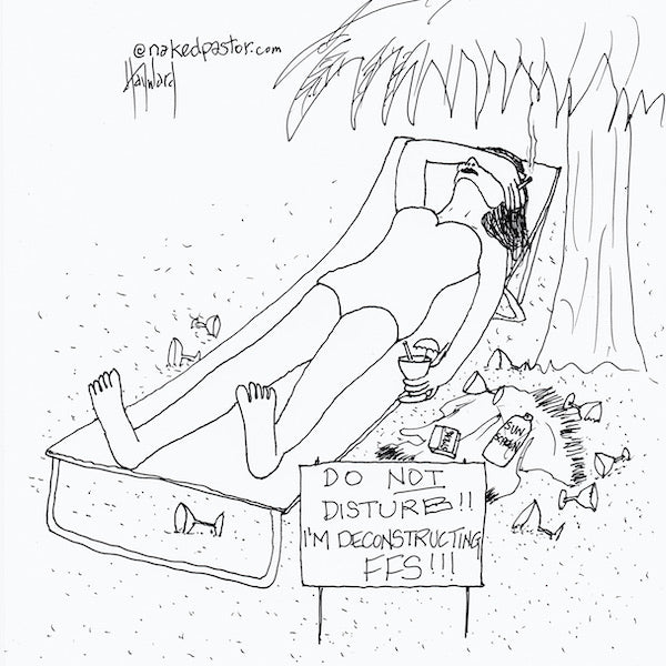 Do Not Disturb I'm Deconstructing Digital Cartoon - by nakedpastor