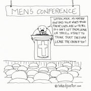 Don't Let Her Leave Digital Cartoon - by nakedpastor