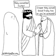 Easter Cancelled Digital Cartoon - by nakedpastor