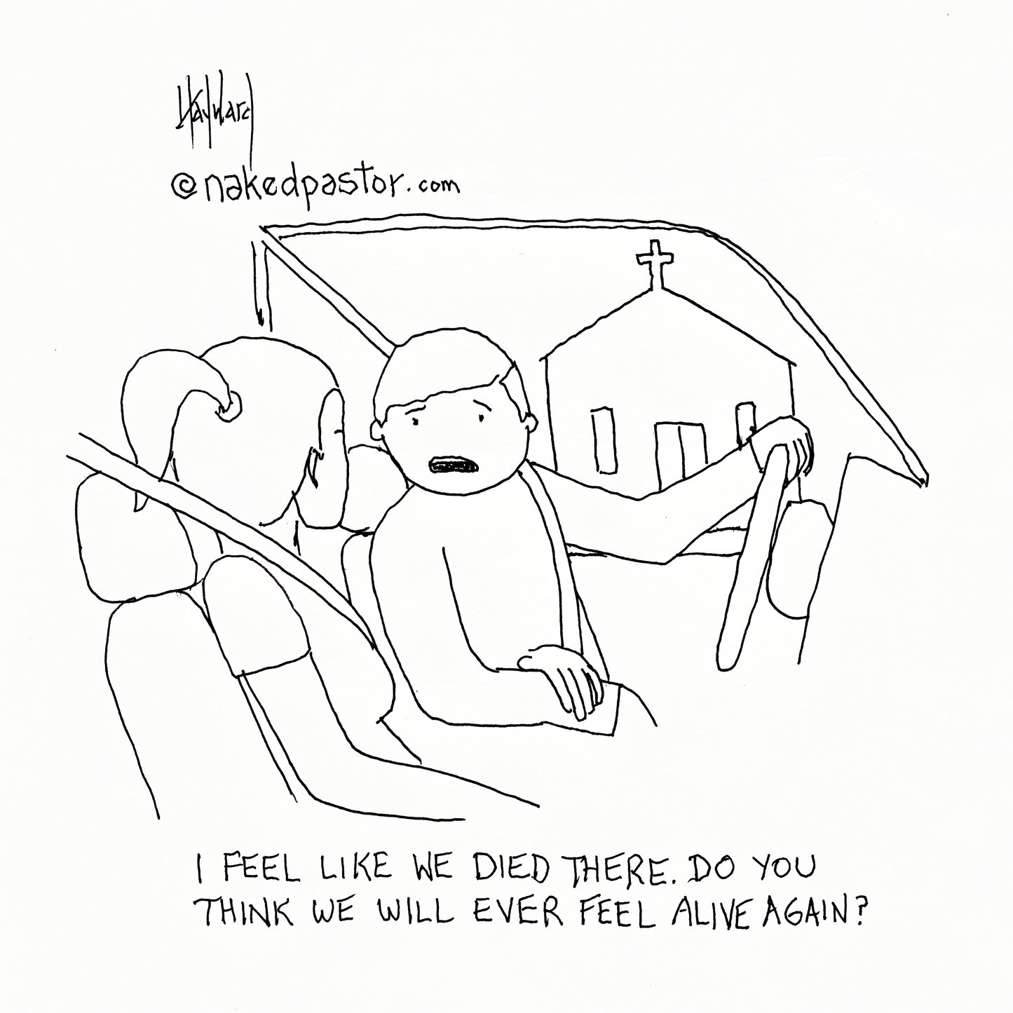 Ever Feel Alive Again? Digital Cartoon