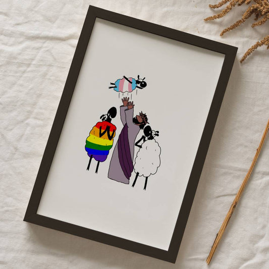 Family Fun LGBTQIA Print-Queer Christian Art Prints-nakedpastor