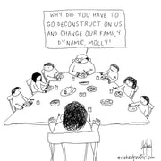 Deconstruction and Family Dynamic Digital Cartoon - by nakedpastor