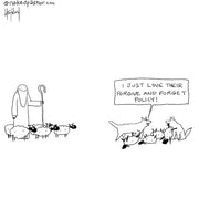 Forgive and Forget Policy Digital Cartoon - by nakedpastor
