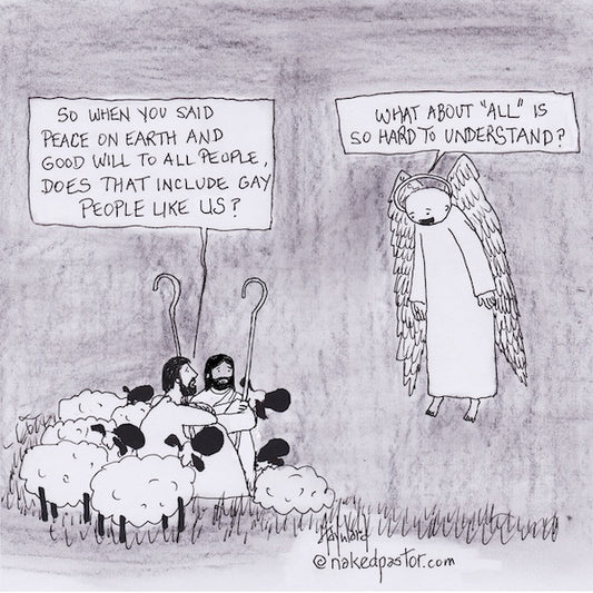 The Gay Shepherds Digital Cartoon