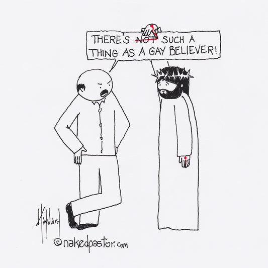 Gay Believer Digital Cartoon