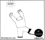 God vs Theology Digital Cartoon - by nakedpastor