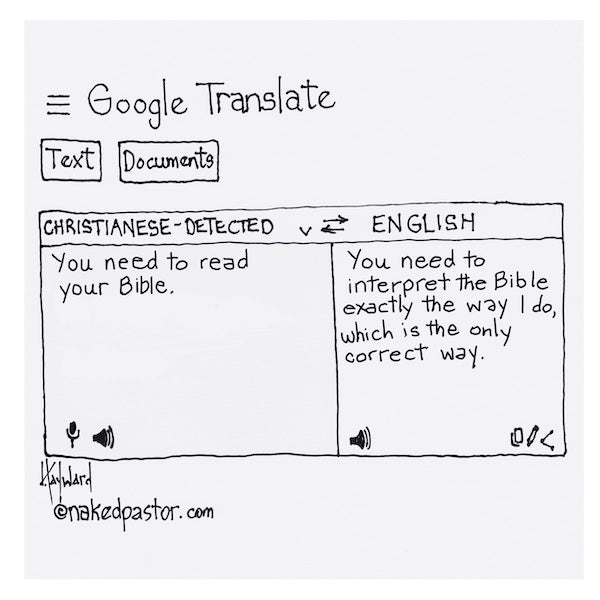 Google Translate The Bible Digital Cartoon