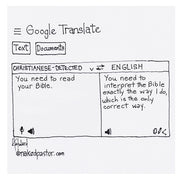 Google Translate The Bible Digital Cartoon - by nakedpastor