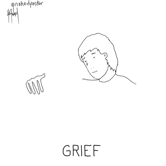 Grief Digital Cartoon