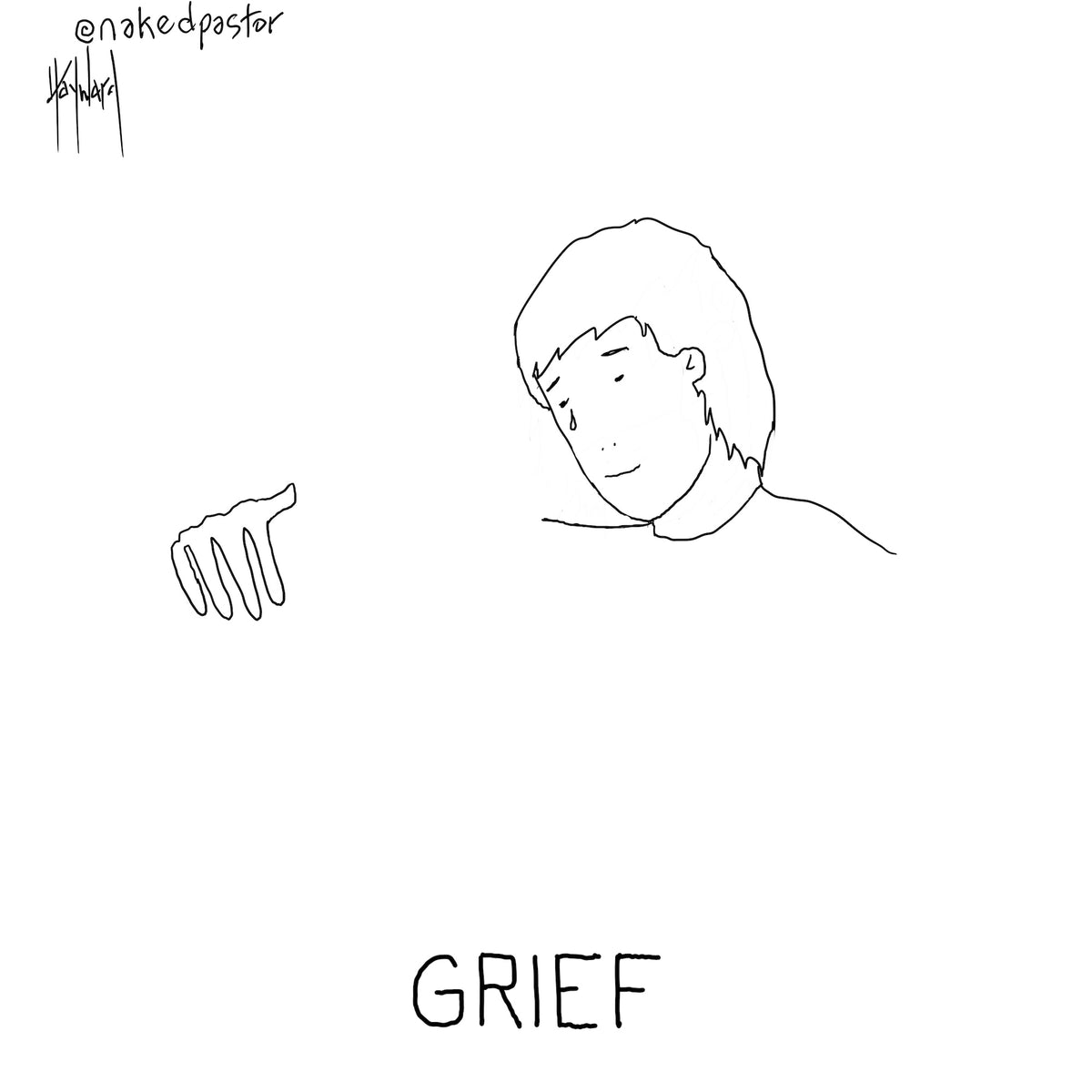 Grief Digital Cartoon - by nakedpastor