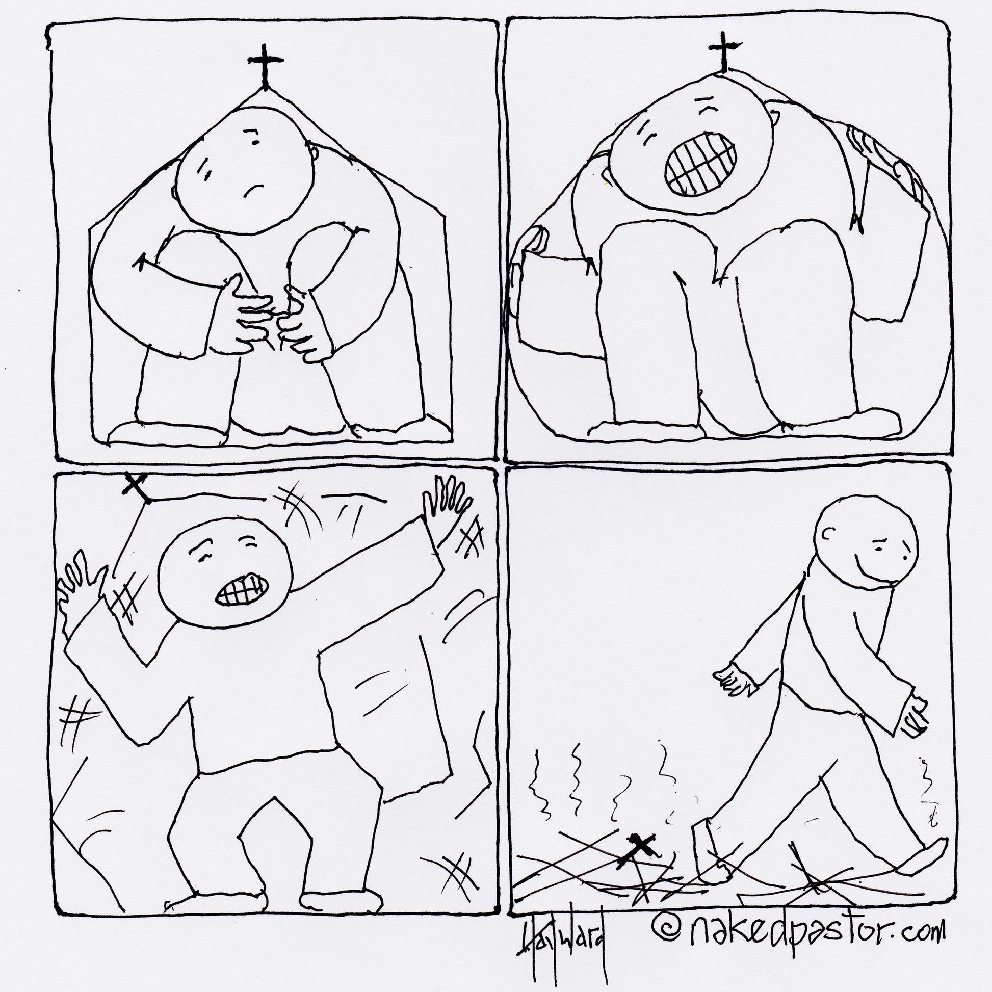 Growing Beyond the Church Digital Cartoon - by nakedpastor