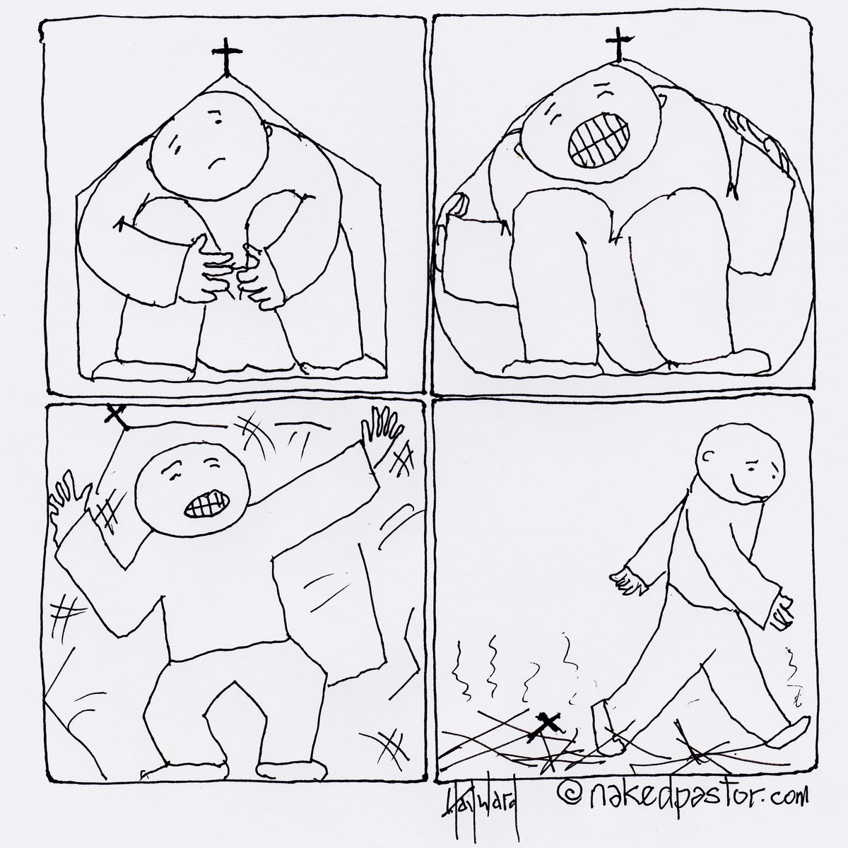 Growing Beyond the Church Digital Cartoon - by nakedpastor