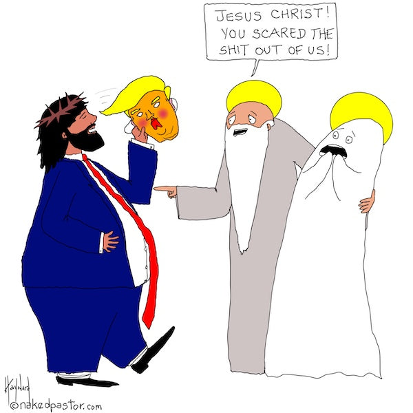 Halloween Jesus Digital Cartoon