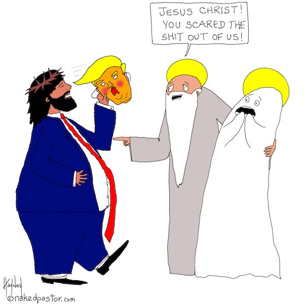 Halloween Jesus Digital Cartoon - by nakedpastor