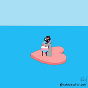 Transgender Christ Heart Digital Cartoon - by nakedpastor