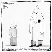 Hide Your Face Digital Cartoon - by nakedpastor